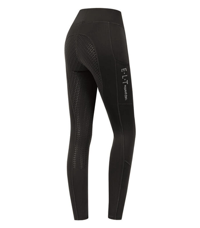 Damskie legginsy jeździeckie z pełną przyczepnością ELT Ella Glam
