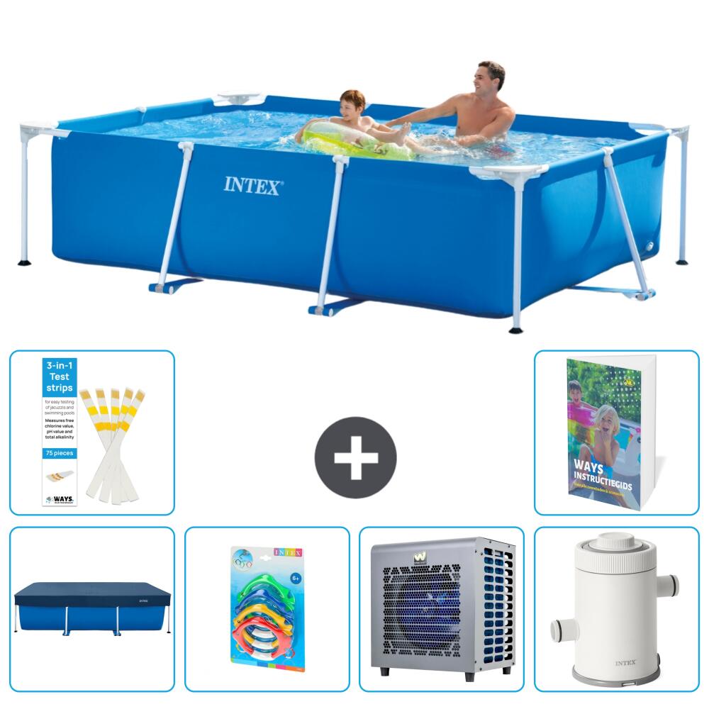 INTEX Basen ze stelażem Prostokątny - 260x160x65 cm - 7-częściowy S164