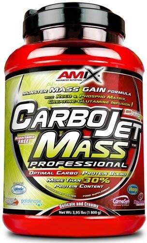 Carbojet Mass Professional - 1,8 kg truskawka banan Amix Nutrition