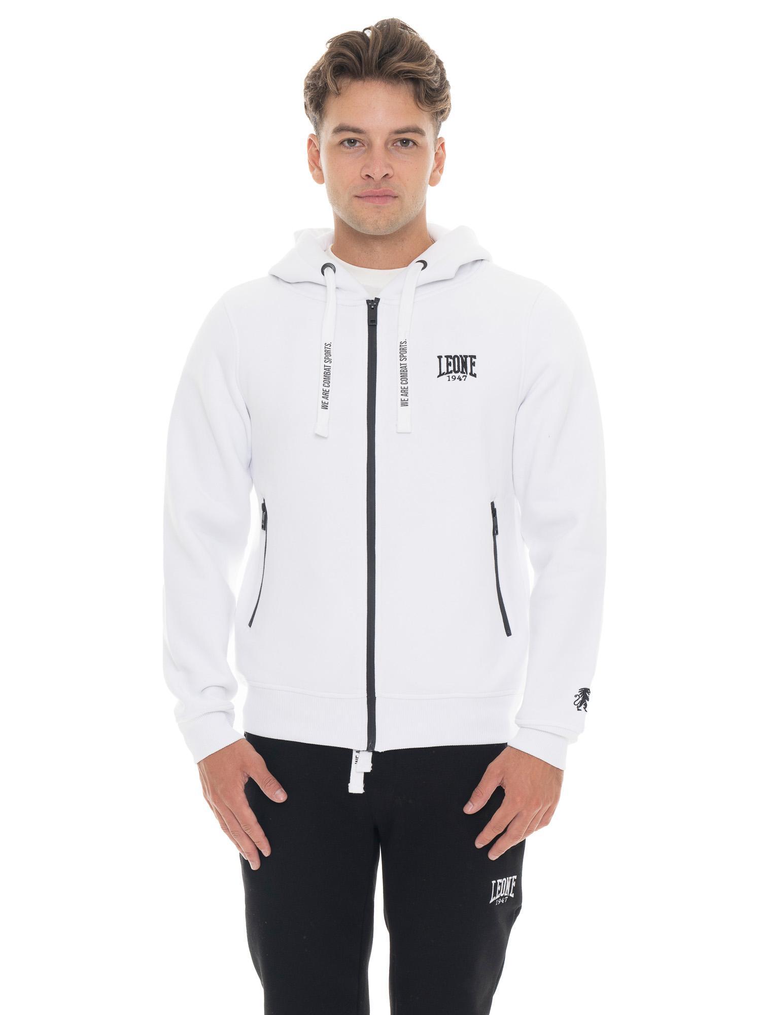 Bluza męska Leone 1947 Apparel Soft Basic z kapturem i zamkiem na zimę