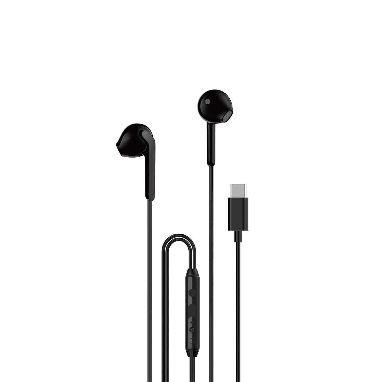 Słuchawki Dudao x3c douszne przewodowe usb-c 1.2m - czarne