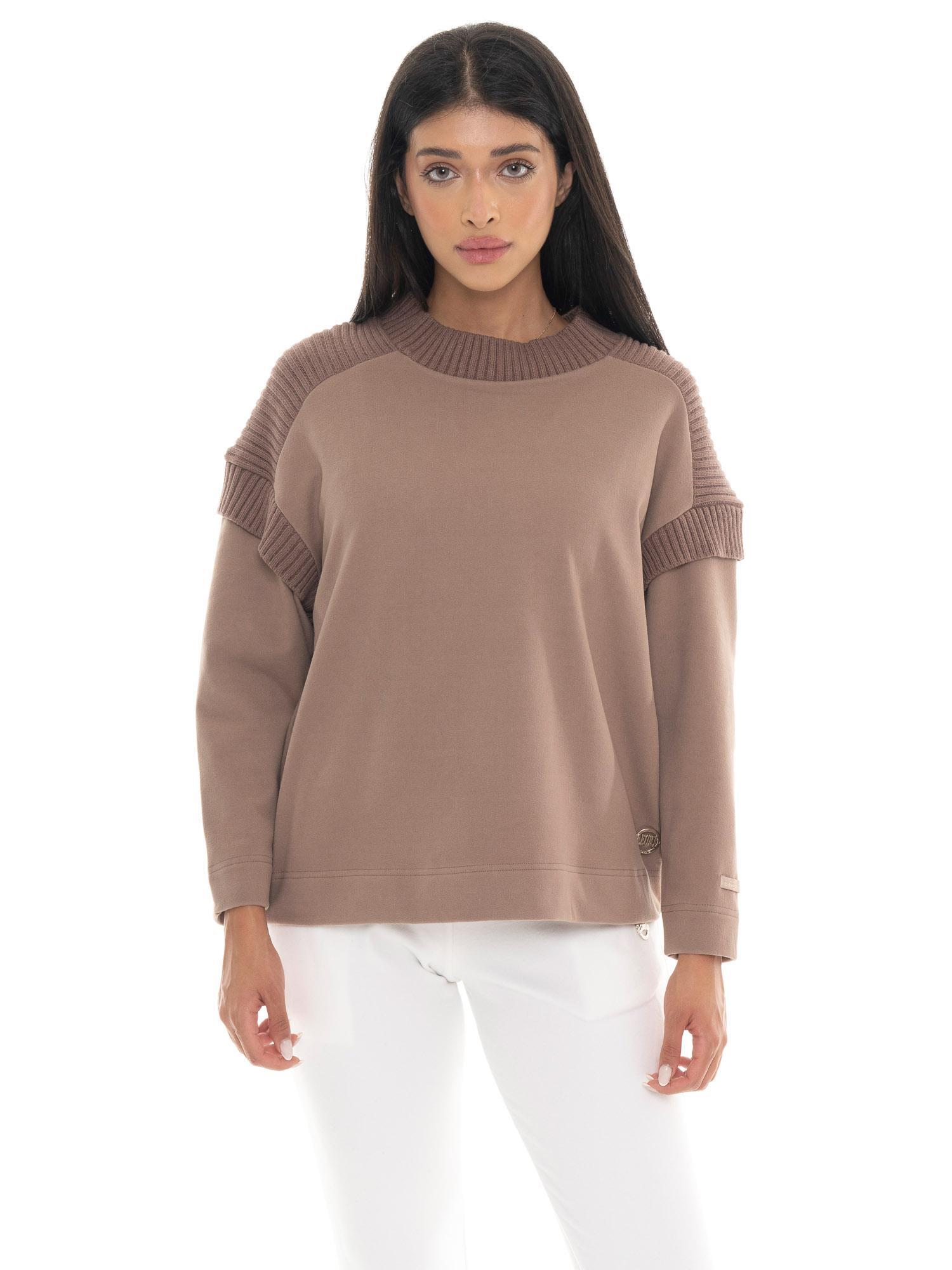 Bluza damska Leone 1947 Apparel Warm Touch z okrągłym dekoltem z dzianiny