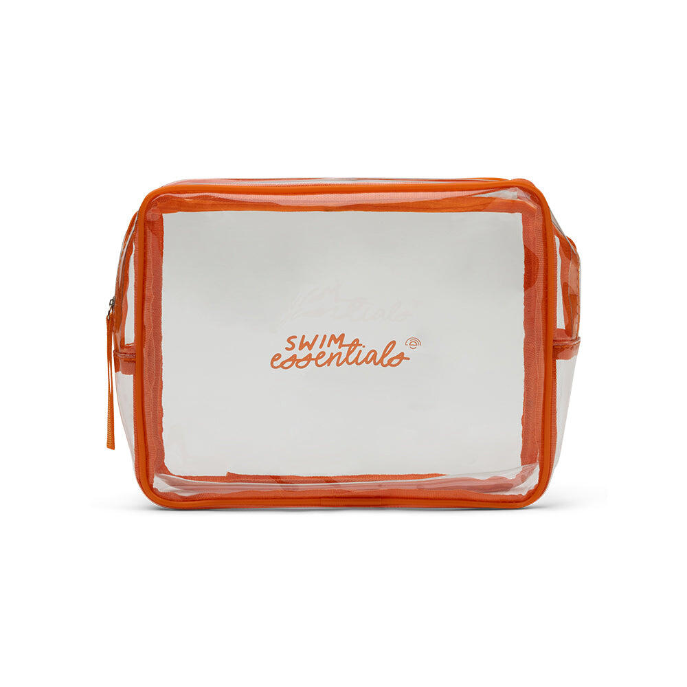 Kosmetyczka Swim Essentials - przezroczysty pomarańczowy - duży