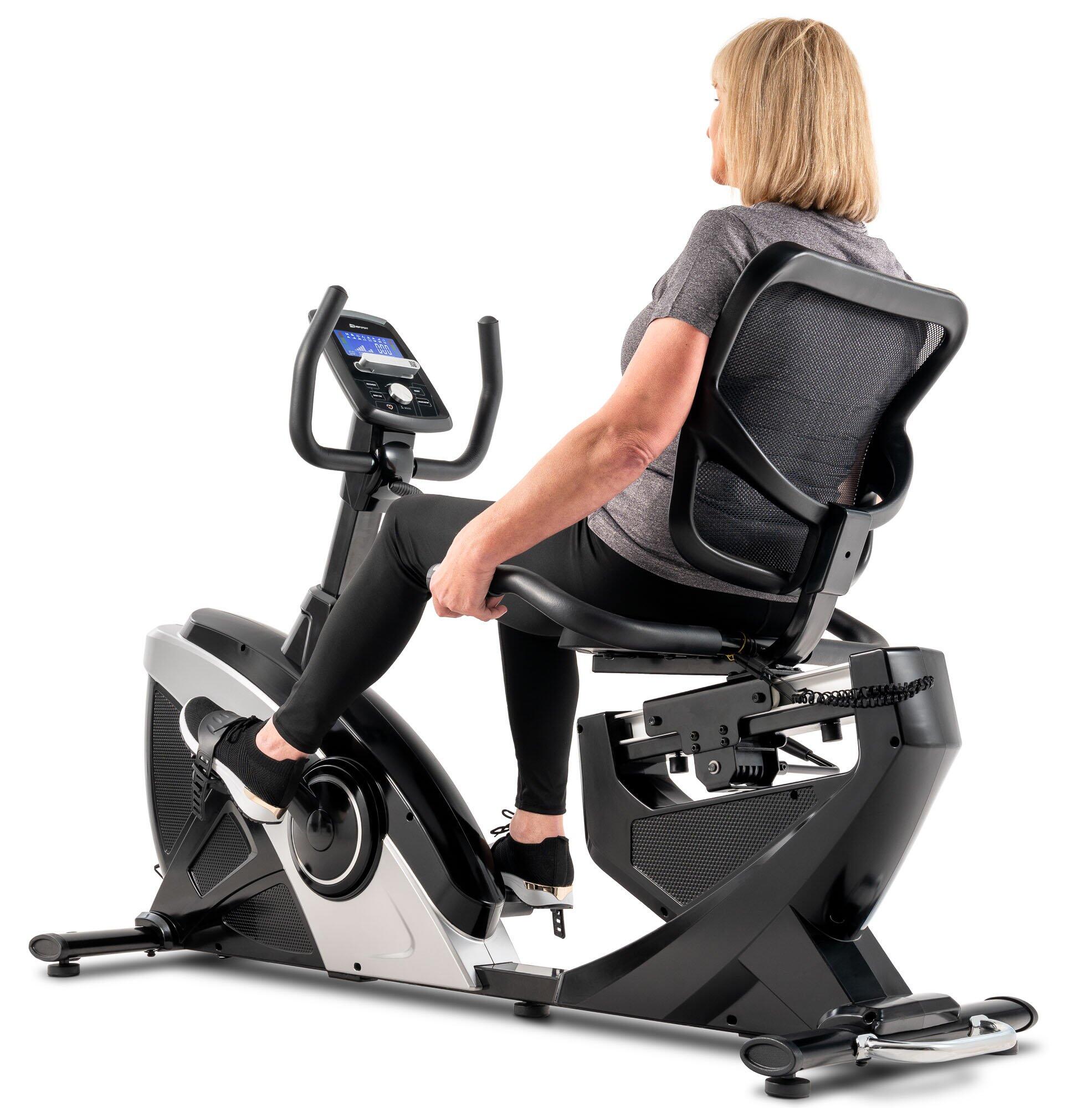 Rower stacjonarny treningowy leżący Hop-Sport Helix