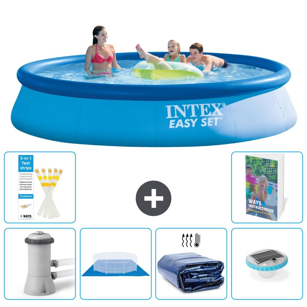 INTEX Basen Easy Set Okrągły - 396x84 cm - 7-częściowy S272