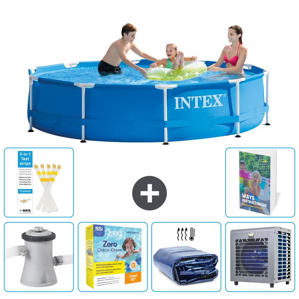 INTEX Basen ze stelażem Okrągły - 305x76 cm - 7-częściowy S331