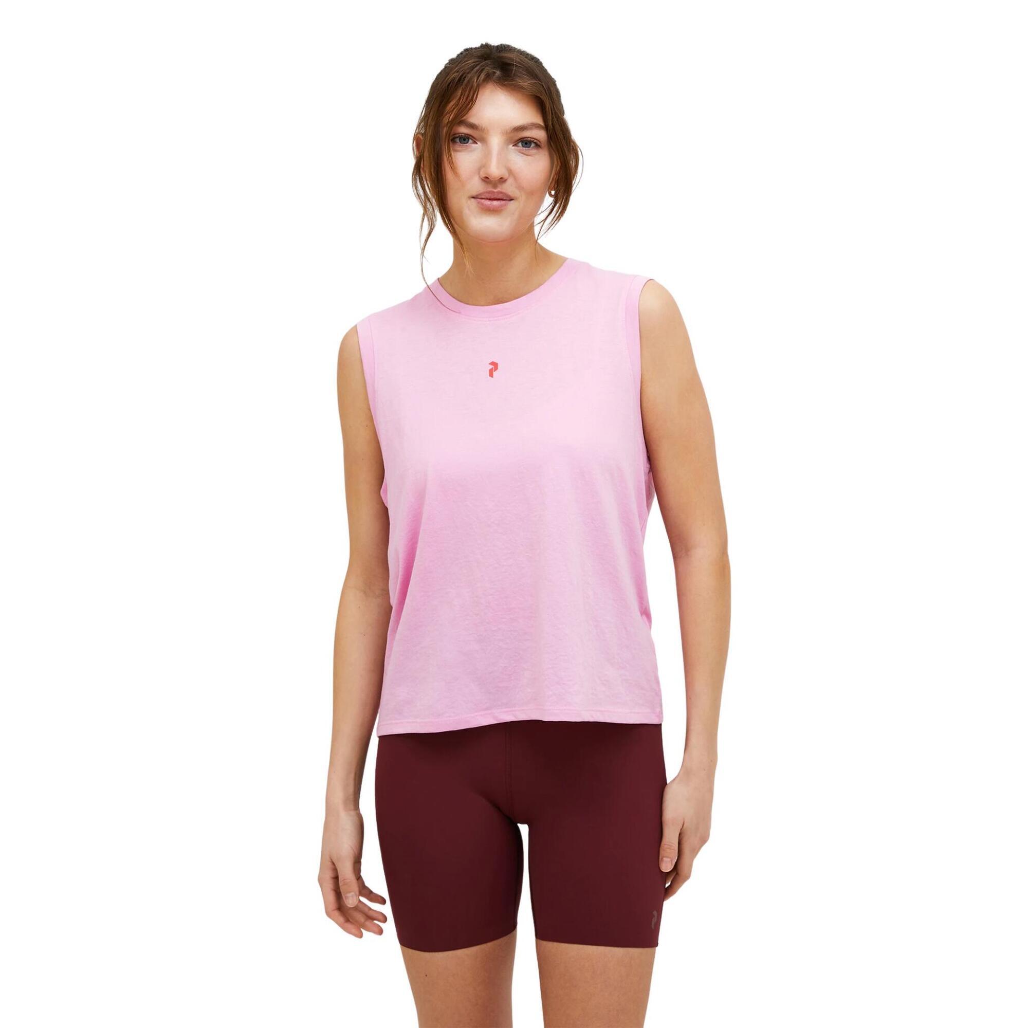 Koszulka Peak Performance damska Explore Graphic Sleeveless różowa - L