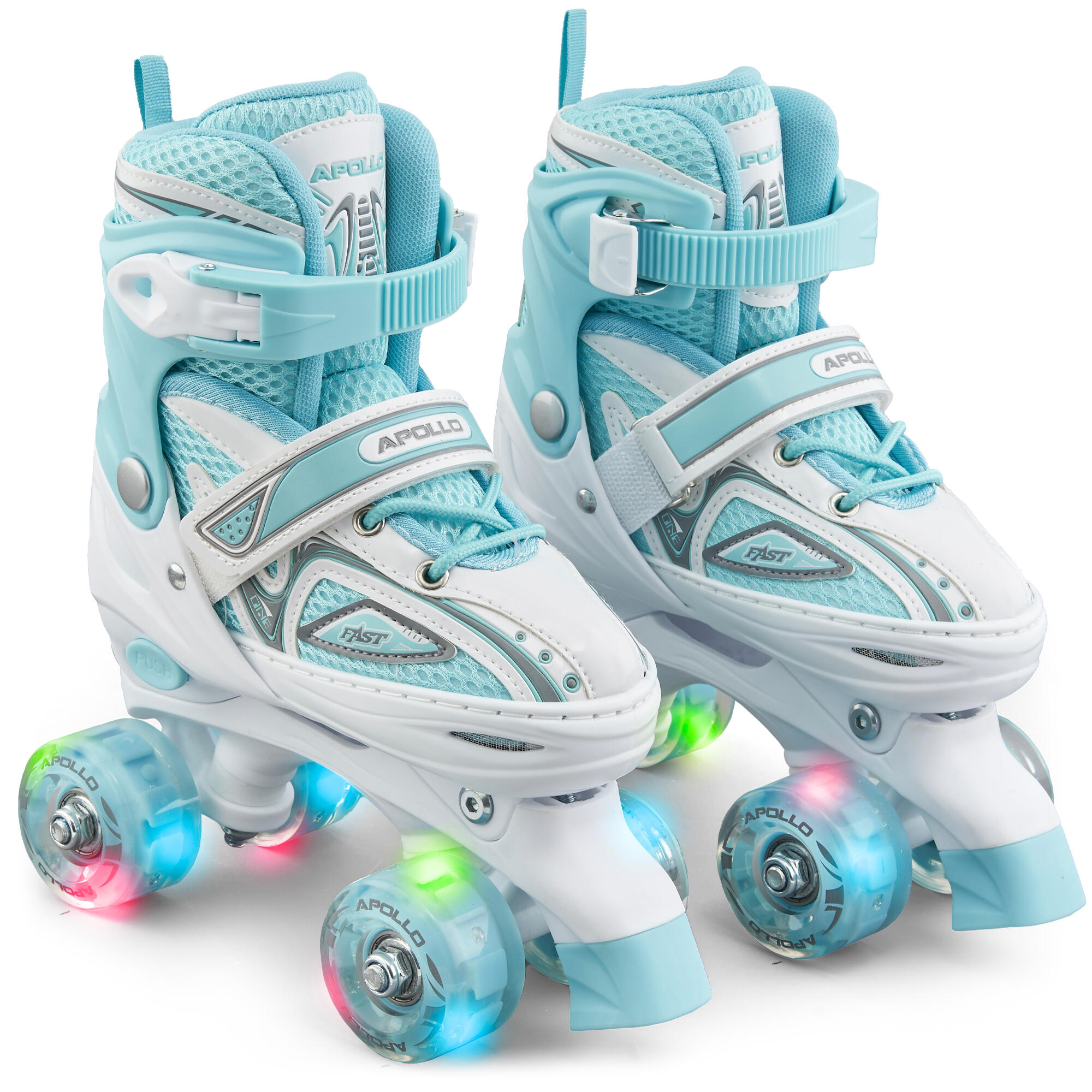 Apollo Super Quad LED ABEC7 regulowane rolki dziecięce