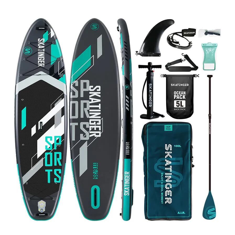 Deska SUP SKATINGER Sports Grey 350x89x15 cm (11'6'') yoga
