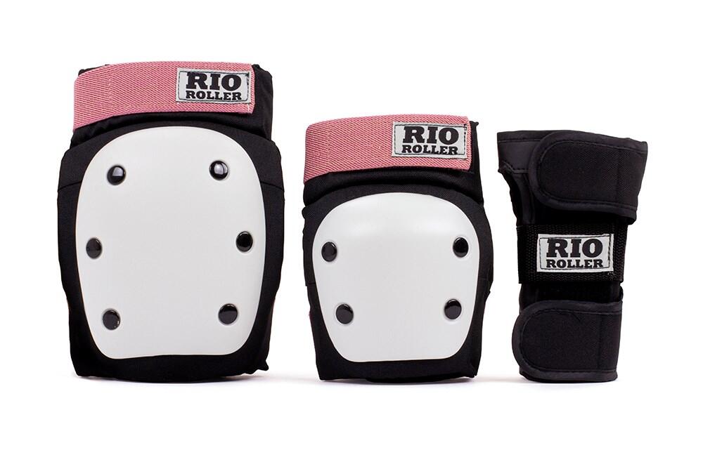 Rolki Zestawy Rio Roller Triple Skate Pads Ochraniacze Na Rolki - S - Black R...