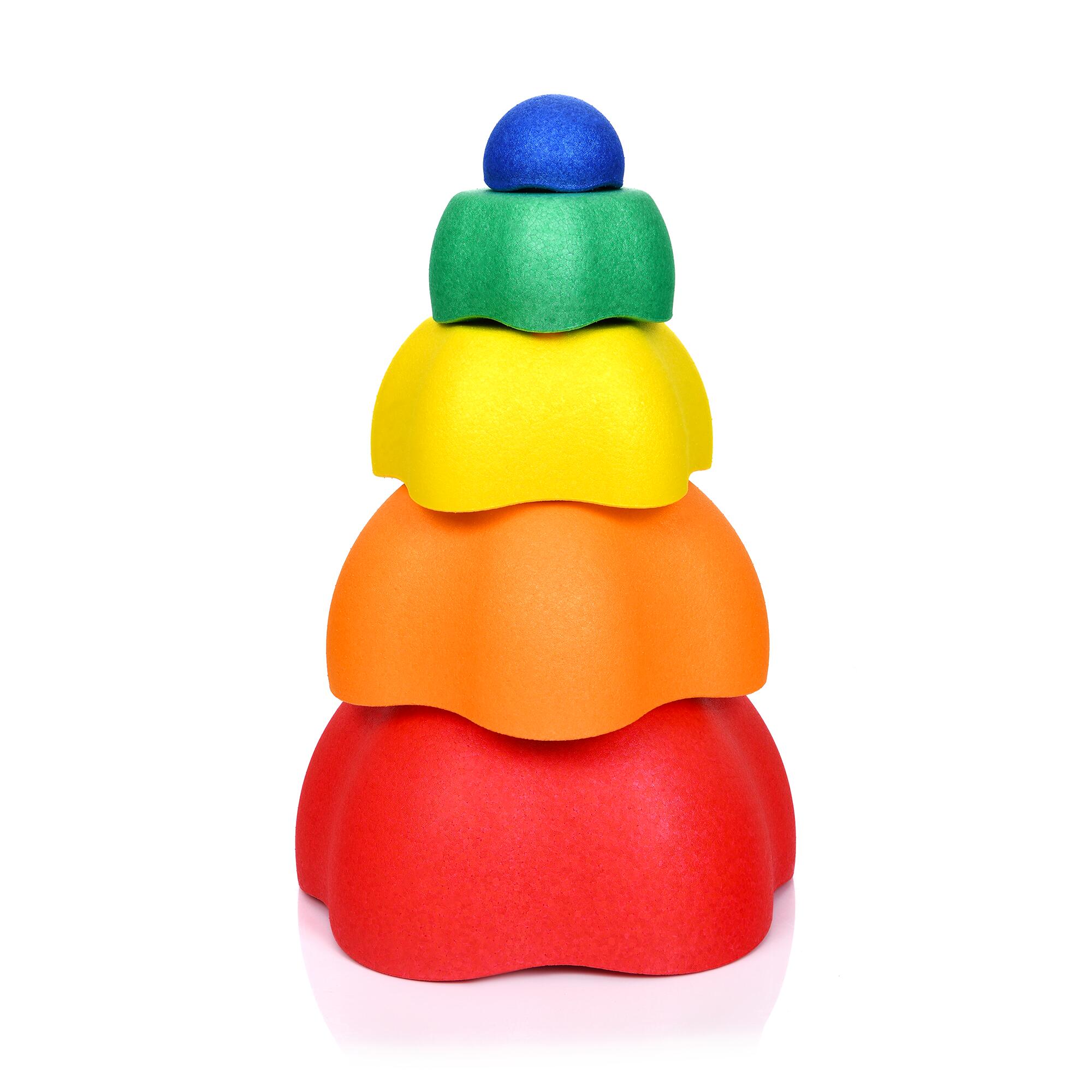 Ścieżka sensoryczna 5-częściowa Majestic Sport ROCKS 28 cm tęczowy