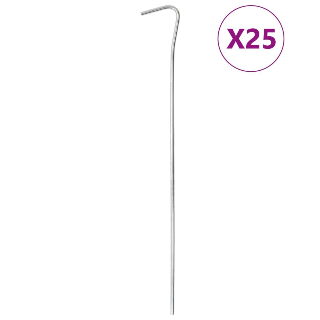 VidaXL Śledzie do namiotu 25 szt. Ø3 mm 23 cm stal ocynkowana