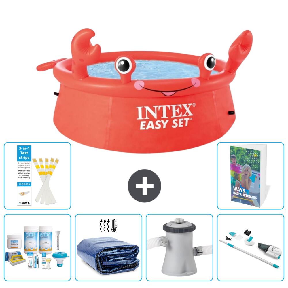 INTEX Basen Easy Set Okrągły - Krab - 183x51 cm - 7-częściowy S165
