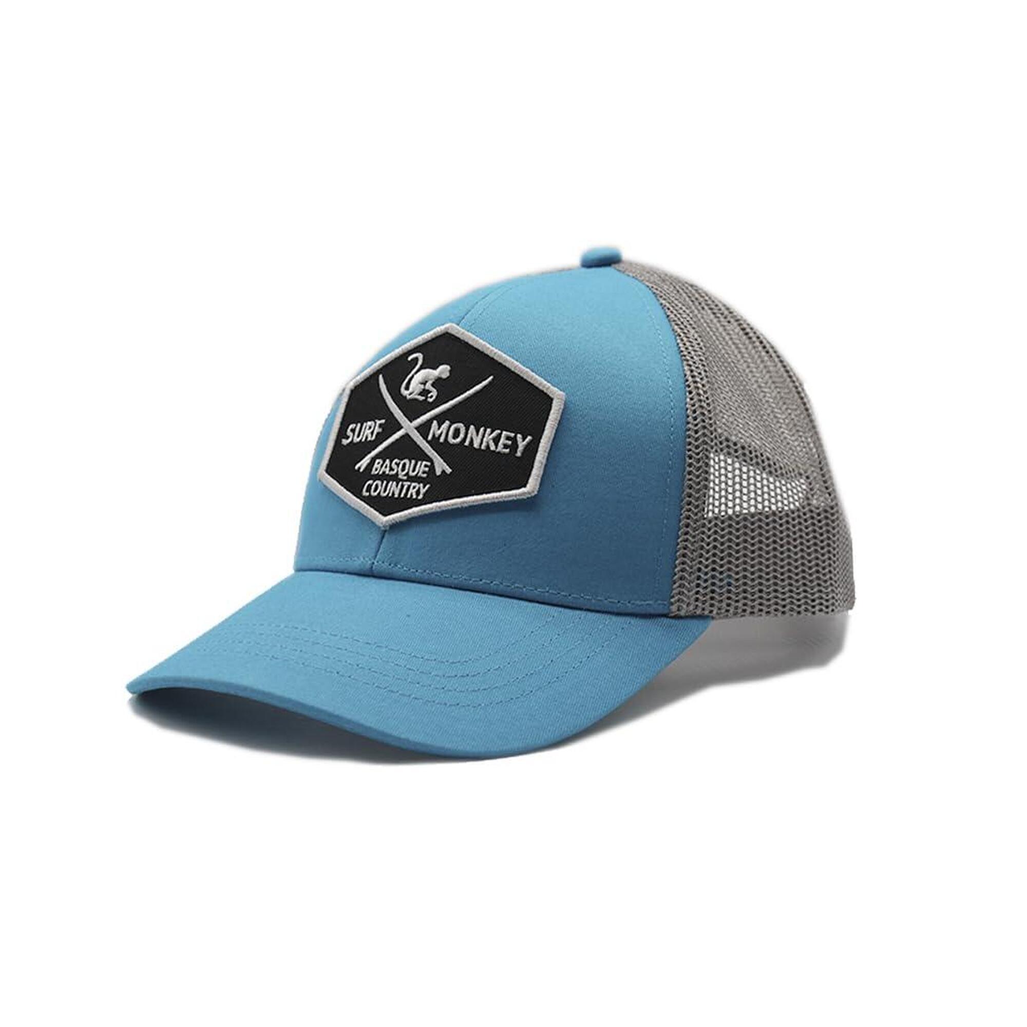 Czapka Trucker - Zapięcie Snapback (Niebieski / Szary)