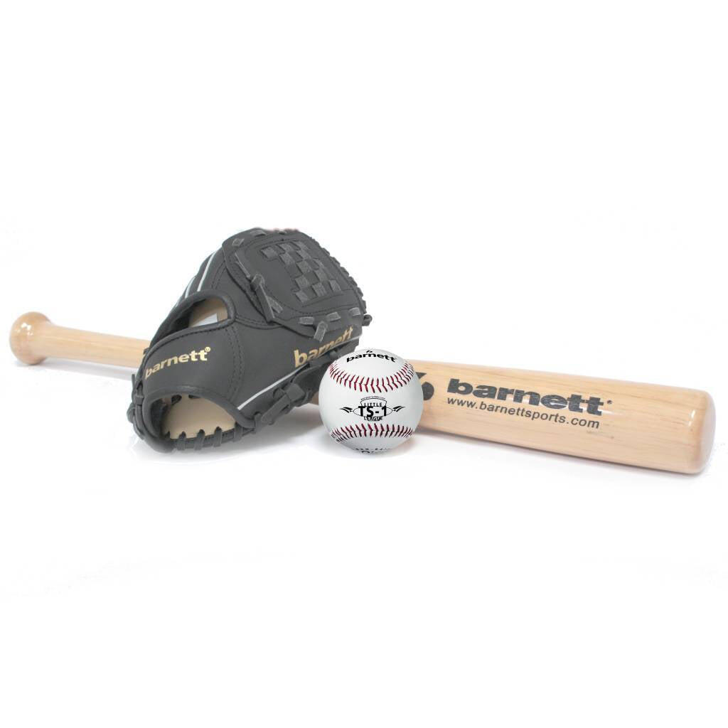 BGBW-01 Senior drewniany zestaw inicjacyjny baseballowy (BB-W 32, JL-120, BS-1)