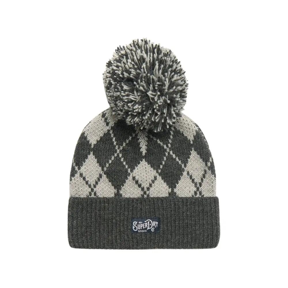 Czapka dzianinowa z wzorem dla kobiet Superdry