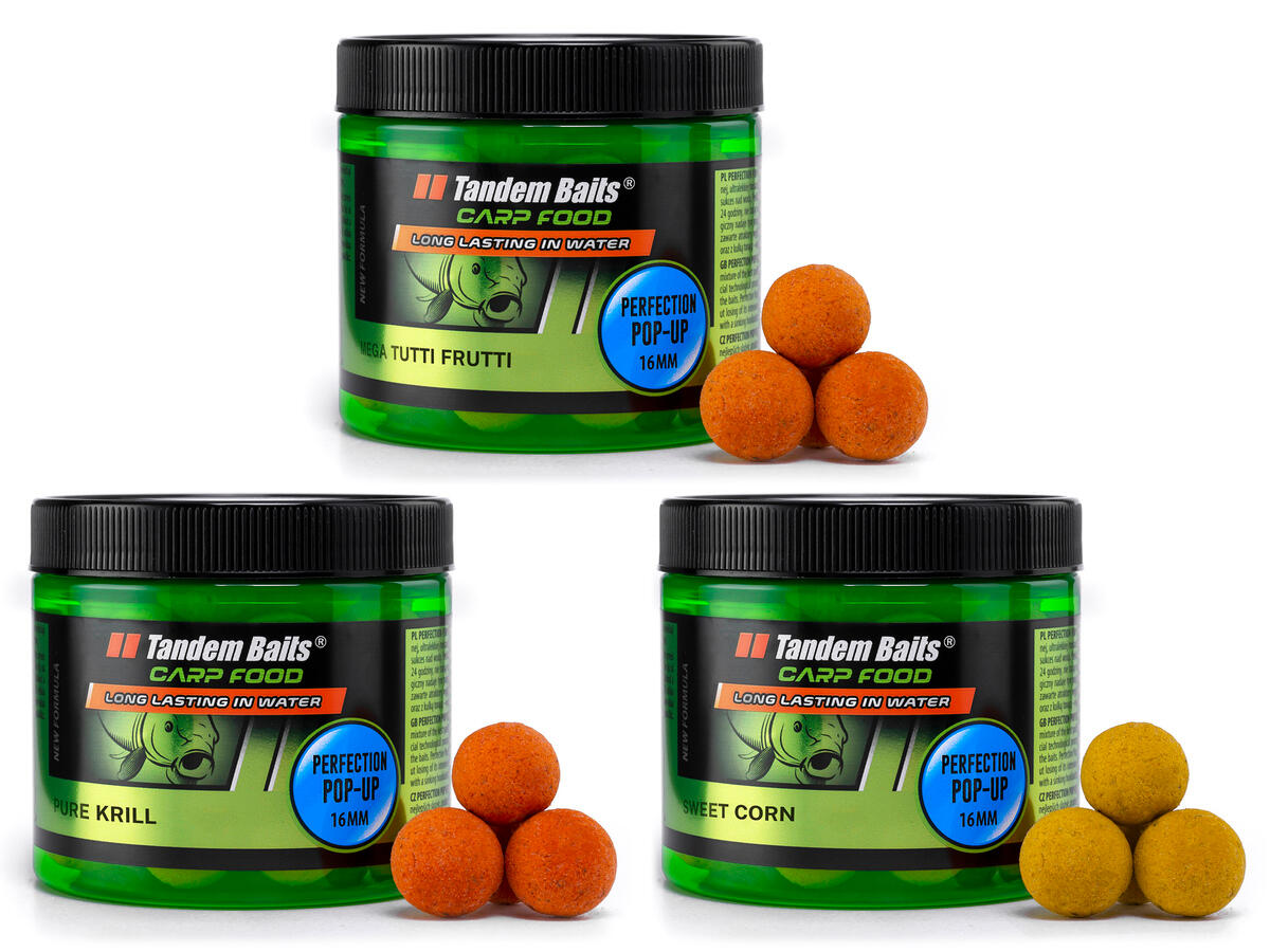 Kulki pływające Carp Food Perfection Pop-Up 16mm/70g Mix nr 2 – 3 sztuki