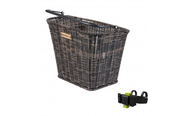 Kosz Rowerowy Bremen Rattan Look Z Uchwytem Na Kierownicę 27 X 35 X 29 Cm