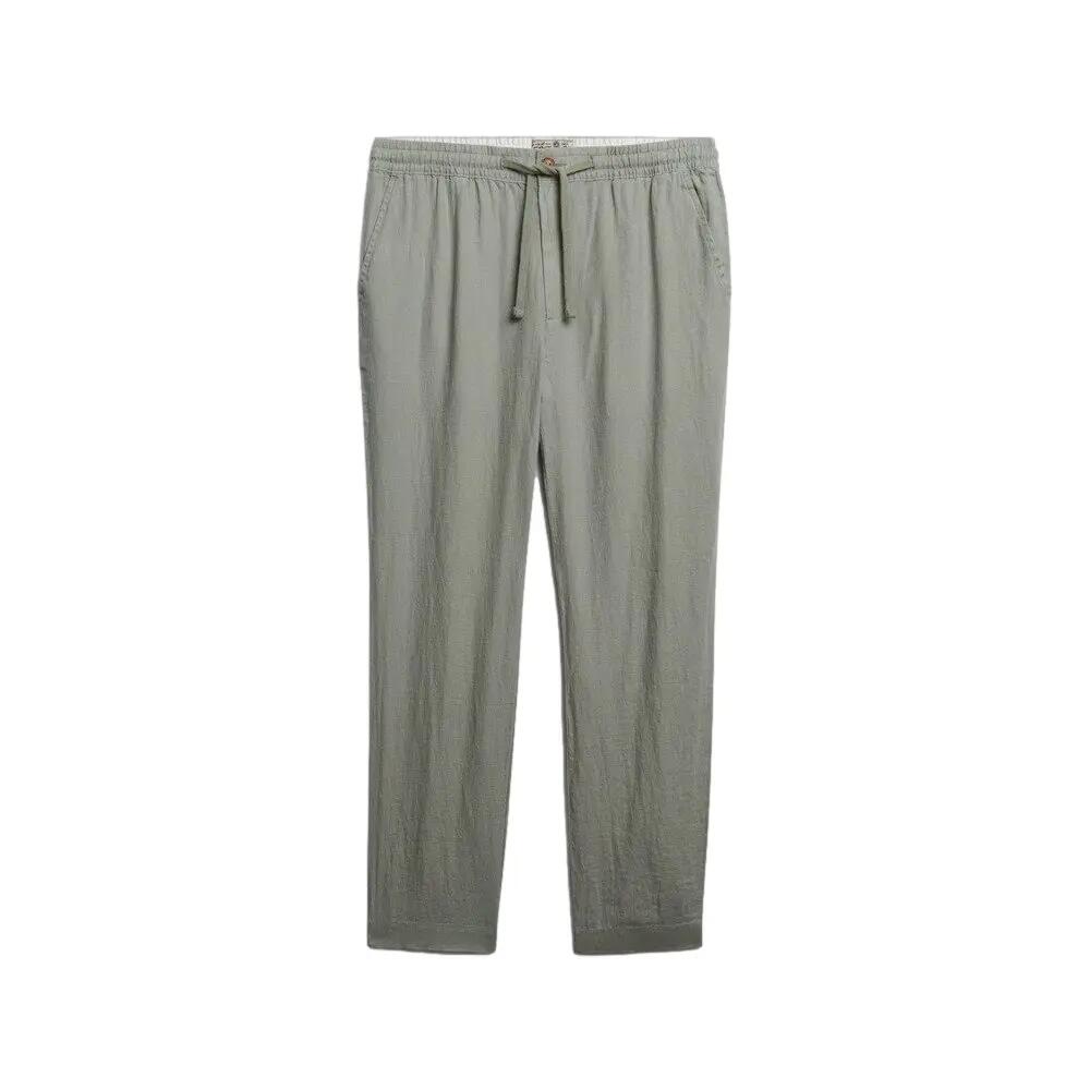 Lniane spodnie Superdry