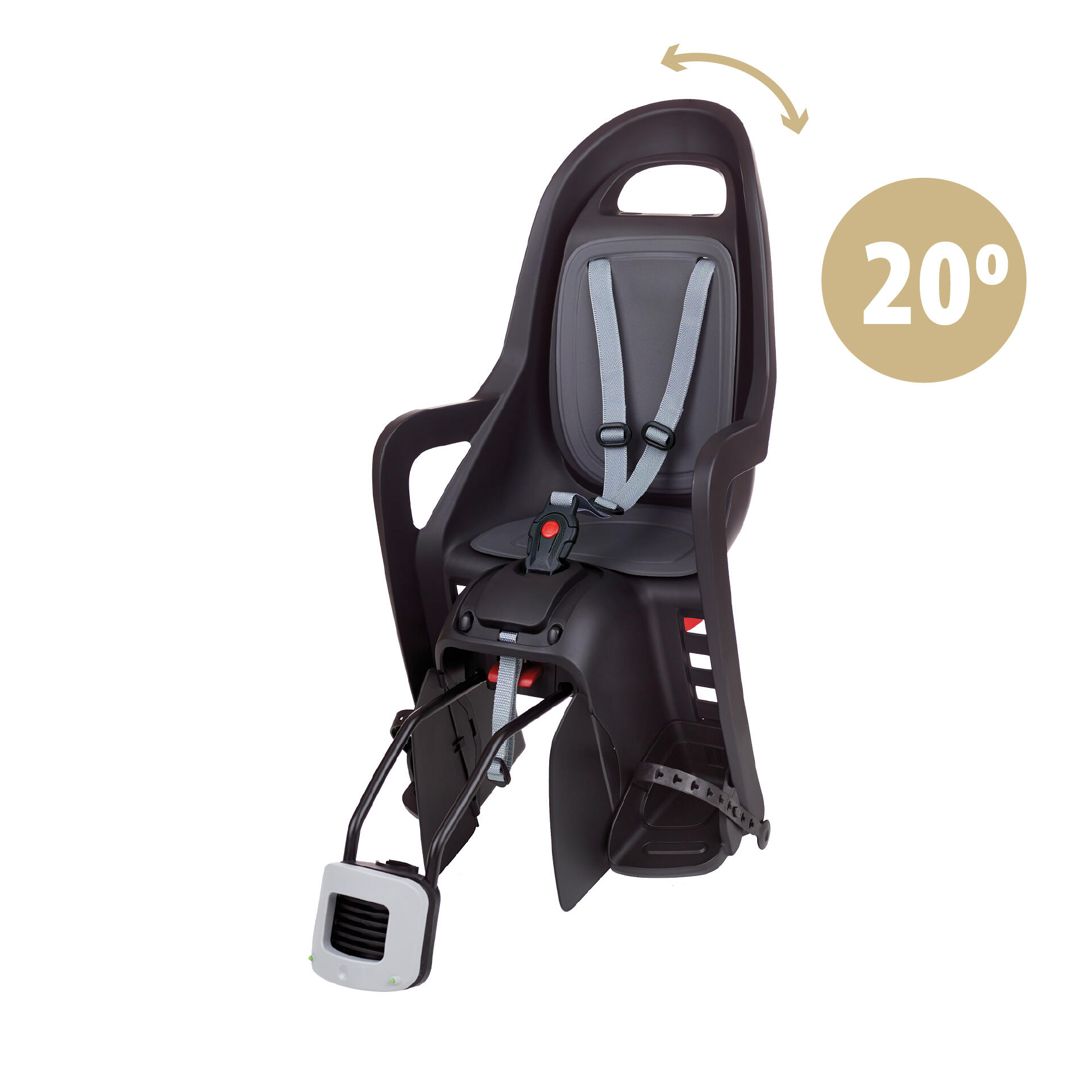 Tylny rozkładany i reclinowany fotel rowerowy na ramę Groovy