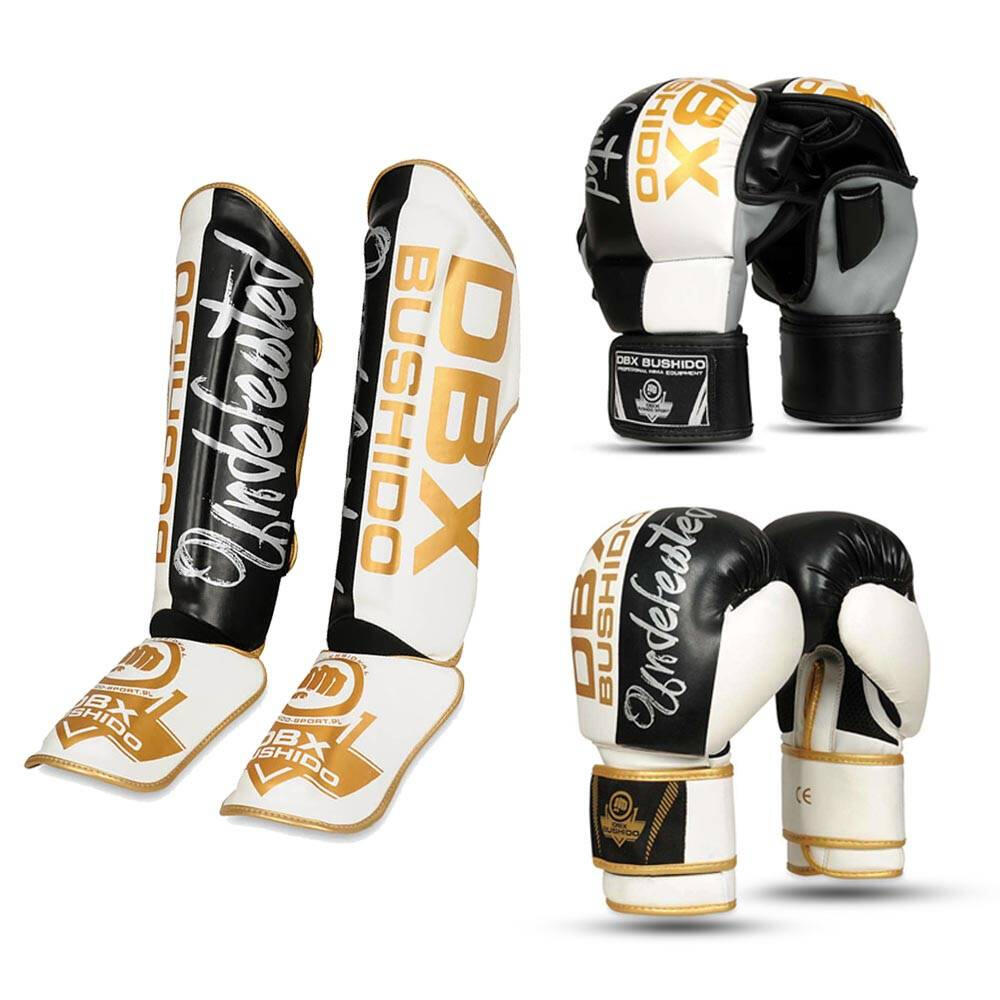 Zestaw rękawice bokserskie sparingowe ochraniacze do MMA DBX BUSHIDO Undefeated