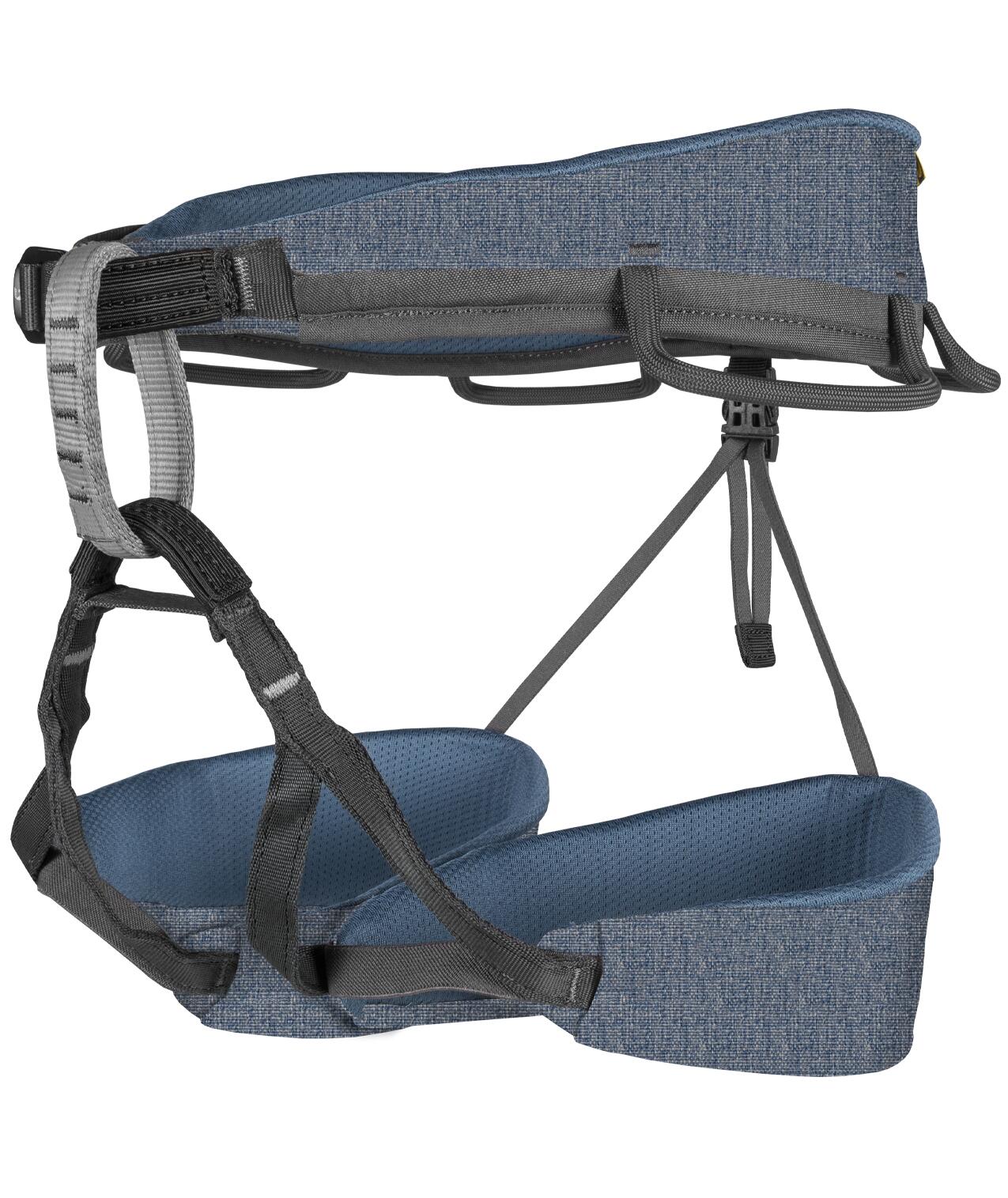 Harnais Grivel Trend Denim niebieski lekki 295 g ergonomiczna klamra
