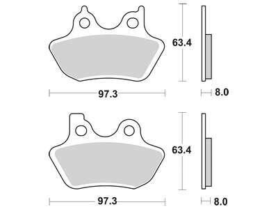 TRW SINTER Sintered Metal Brake Pads MCB 777 SV