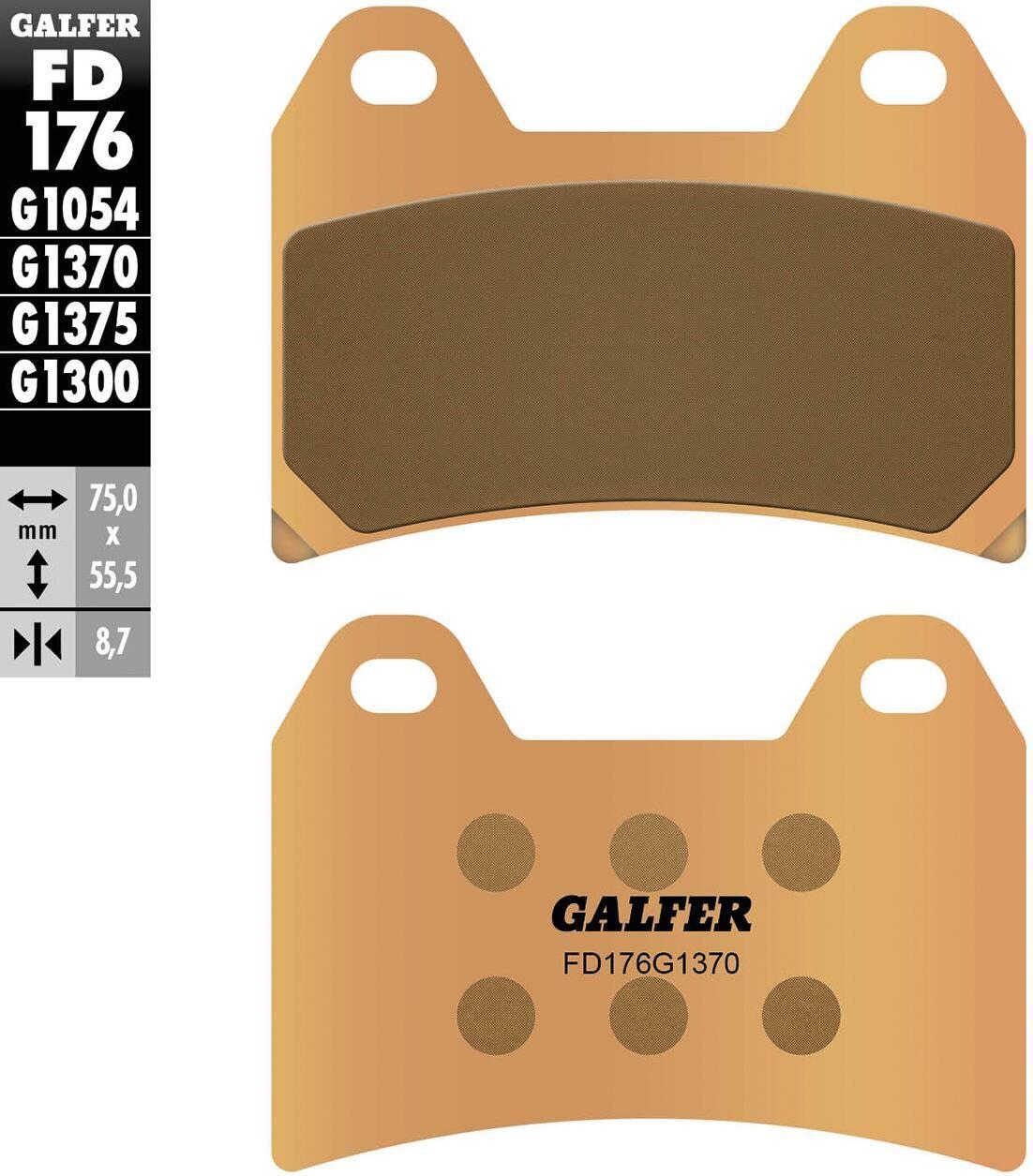 GALFER FD176 klocki hamulcowe z metalu spiekanego do tarcz