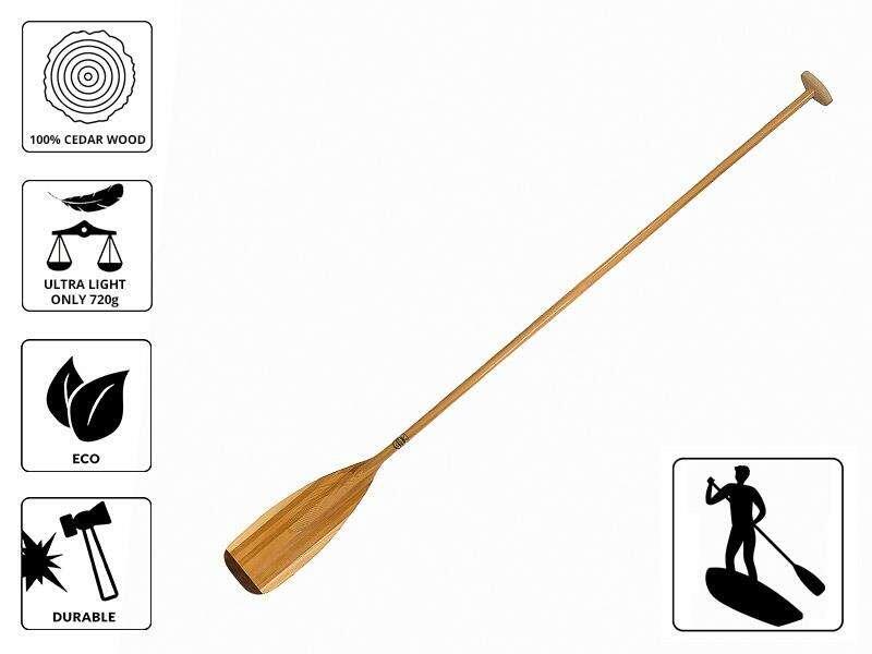 Wiosło SUP John Paddle Cedar Cedrowe Docinane 205cm 205 cm