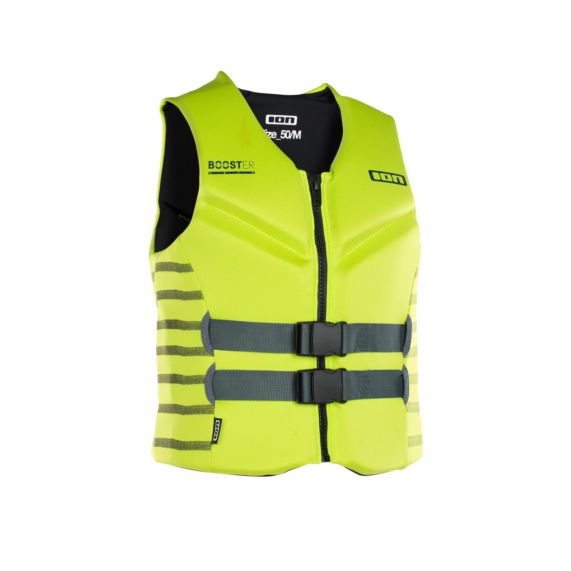 Zdjęcia - Surfing & Wakeboarding iON Kamizelka  Booster 50N Vest FZ Lime Wielokolorowy XL 