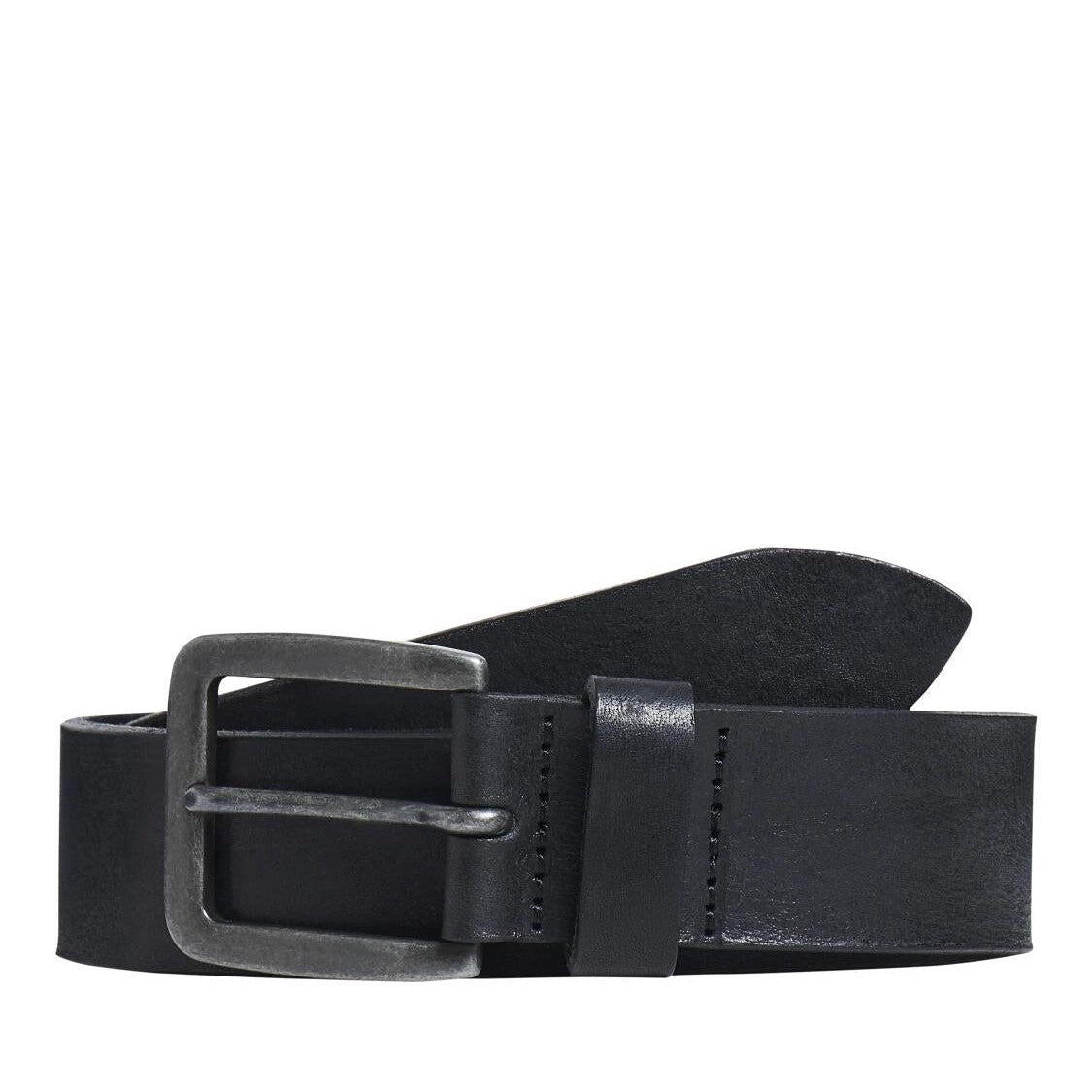 Pasek Jack & Jones Victor skórzany czarny