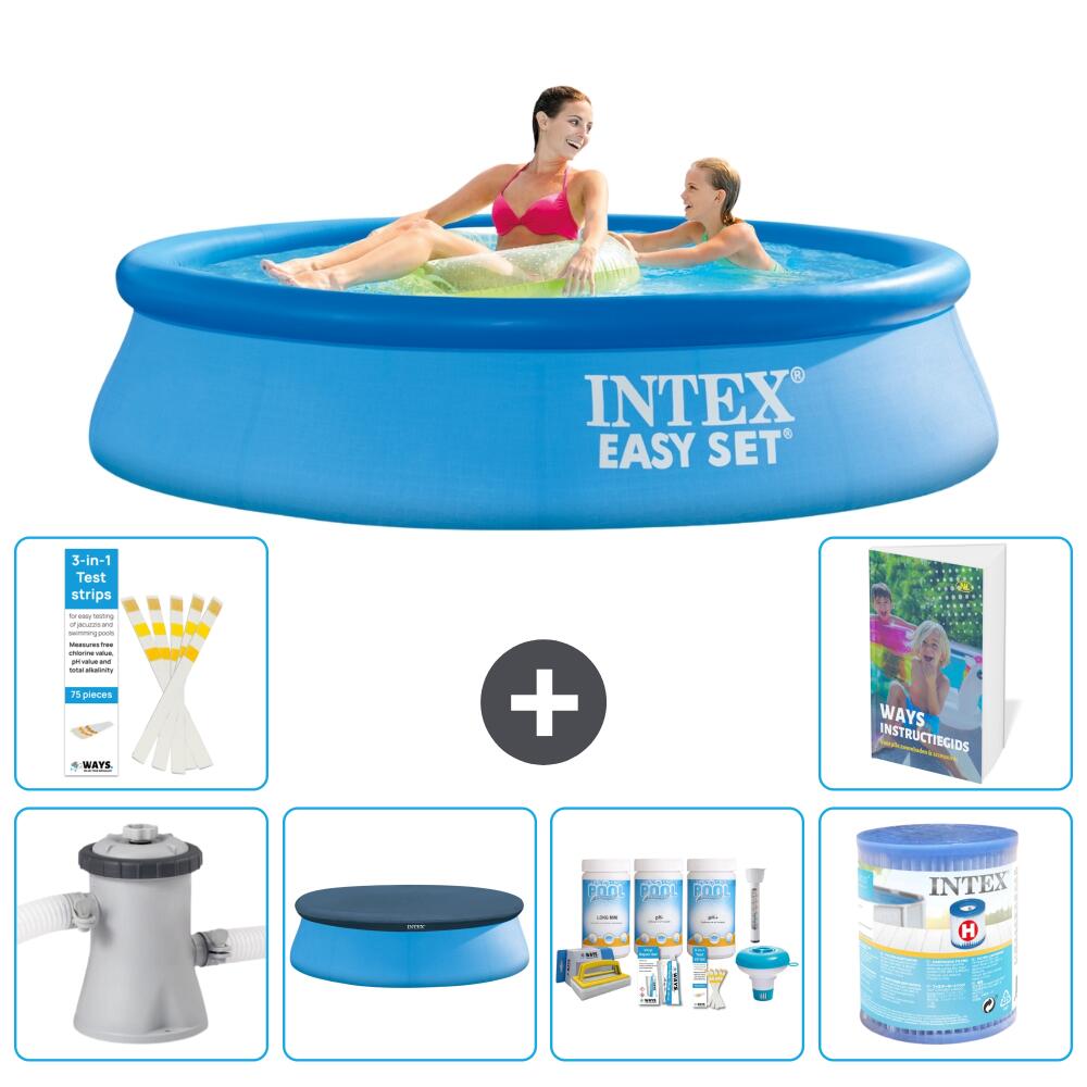 INTEX Basen Easy Set Okrągły - 244x61 cm - 7-częściowy S208