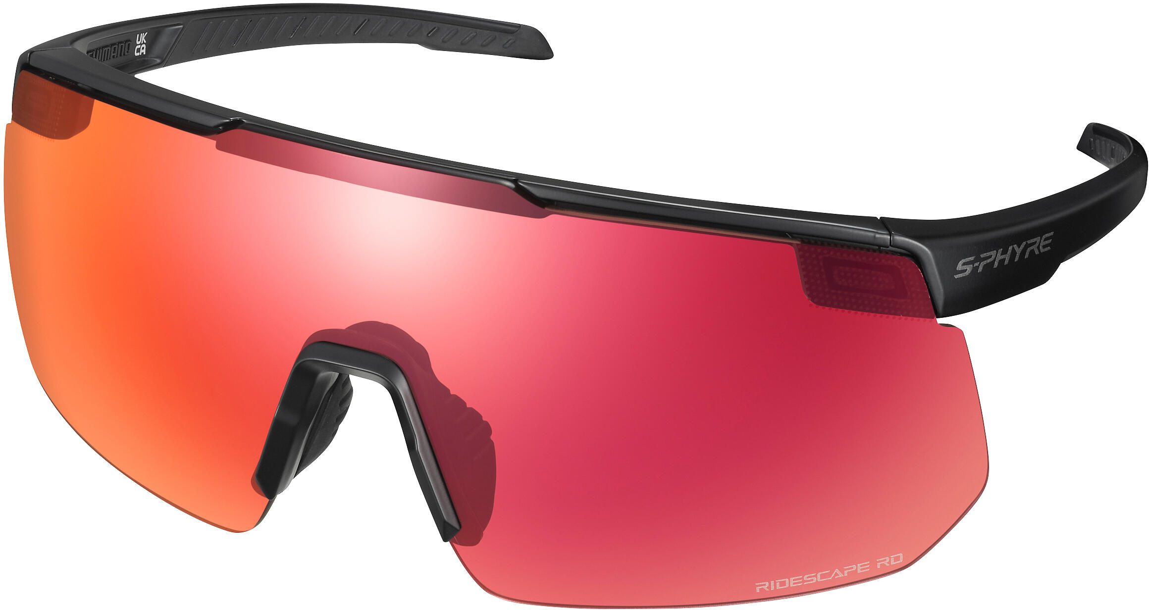 Brille S-PHYRE 2, czarny matowy/ Ridescape Road