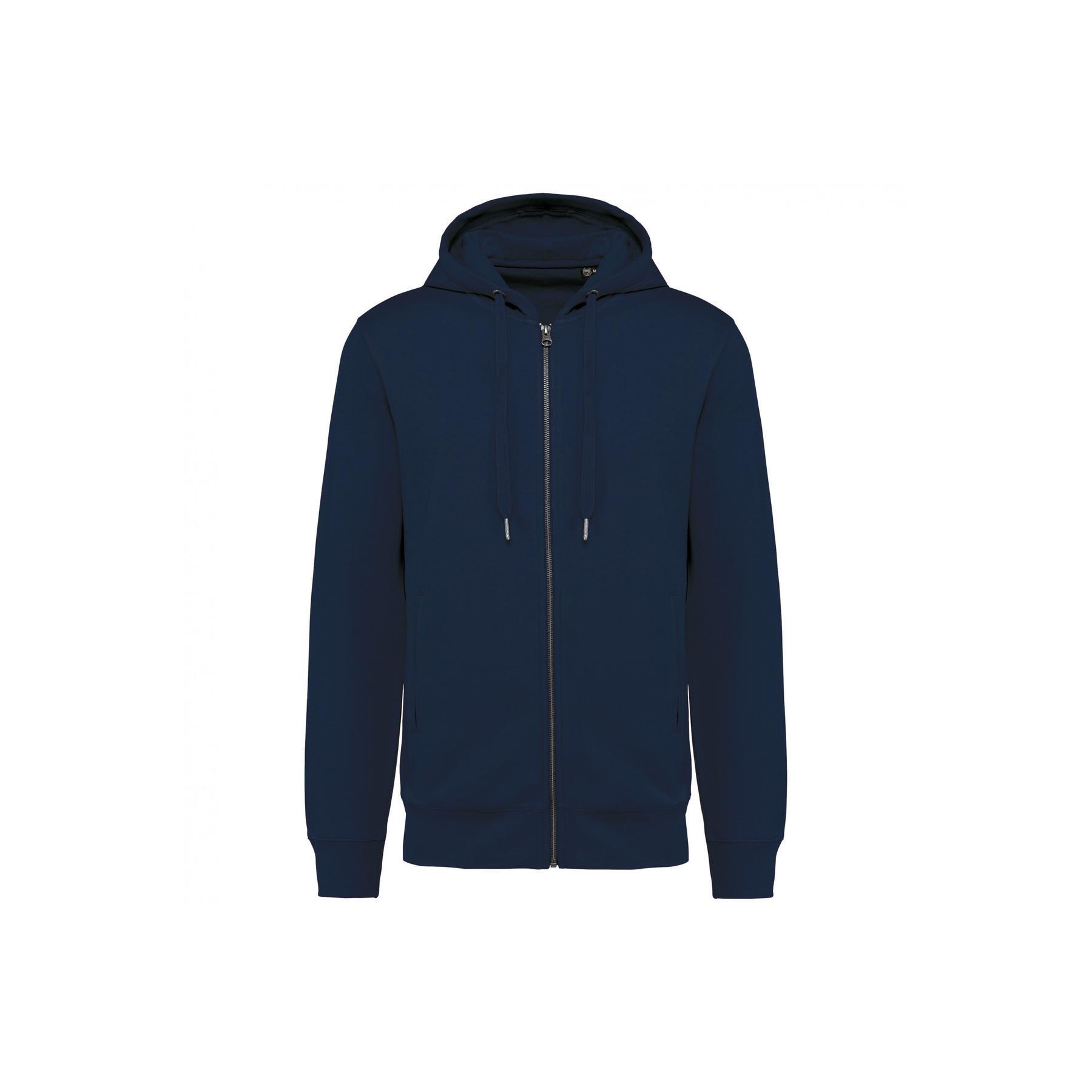 Ekologiczna rozpinana bluza z kapturem Kariban French Terry