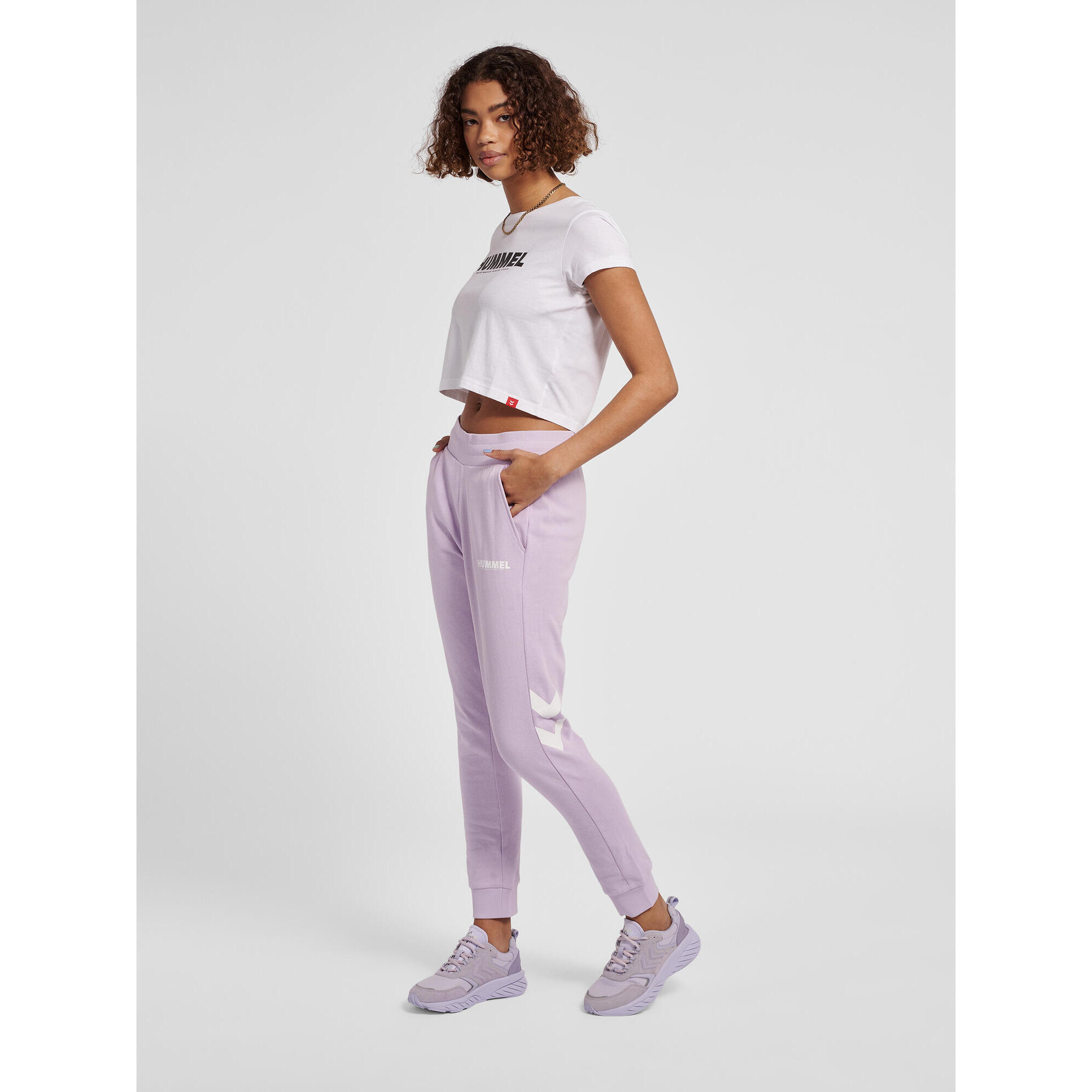 Damska koszulka crop top Hummel Legacy