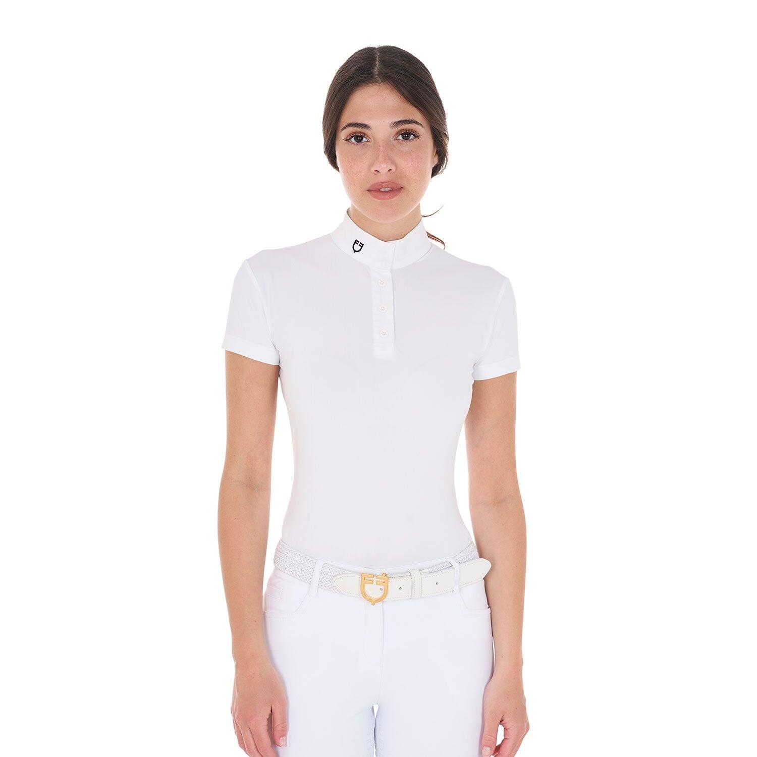 Equestro Dames Wedstrijdpolo Sally Ss25 Wit -