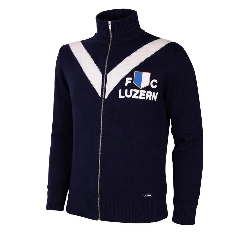 Koszulka retro piłkarska dla dorosłych - FC Luzern 1959/60 - Granatowy