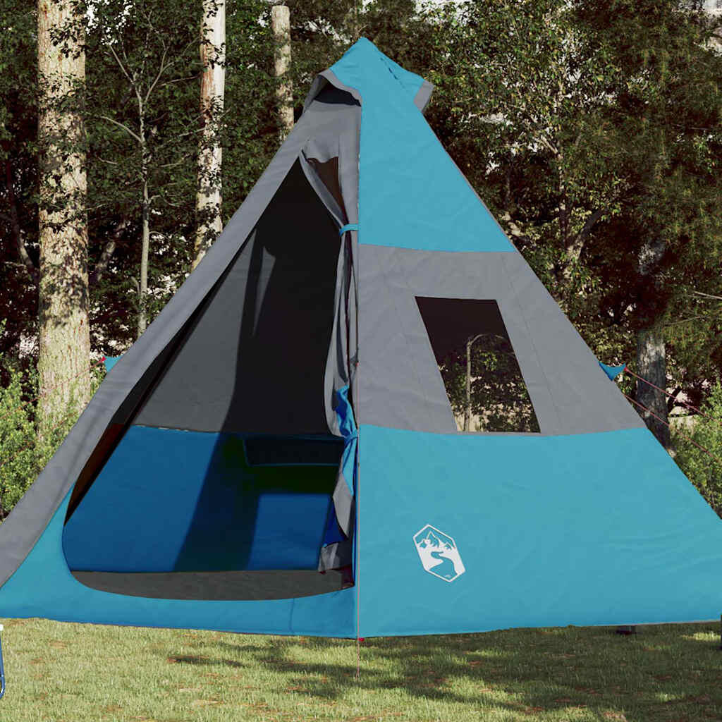 Namiot tipi campingowy vidaXL niebieski wodoodporny 7-osobowy