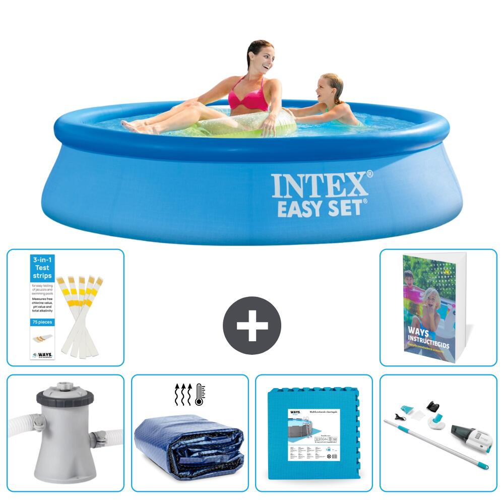 INTEX Basen Easy Set Okrągły - 244x61 cm - 7-częściowy S319