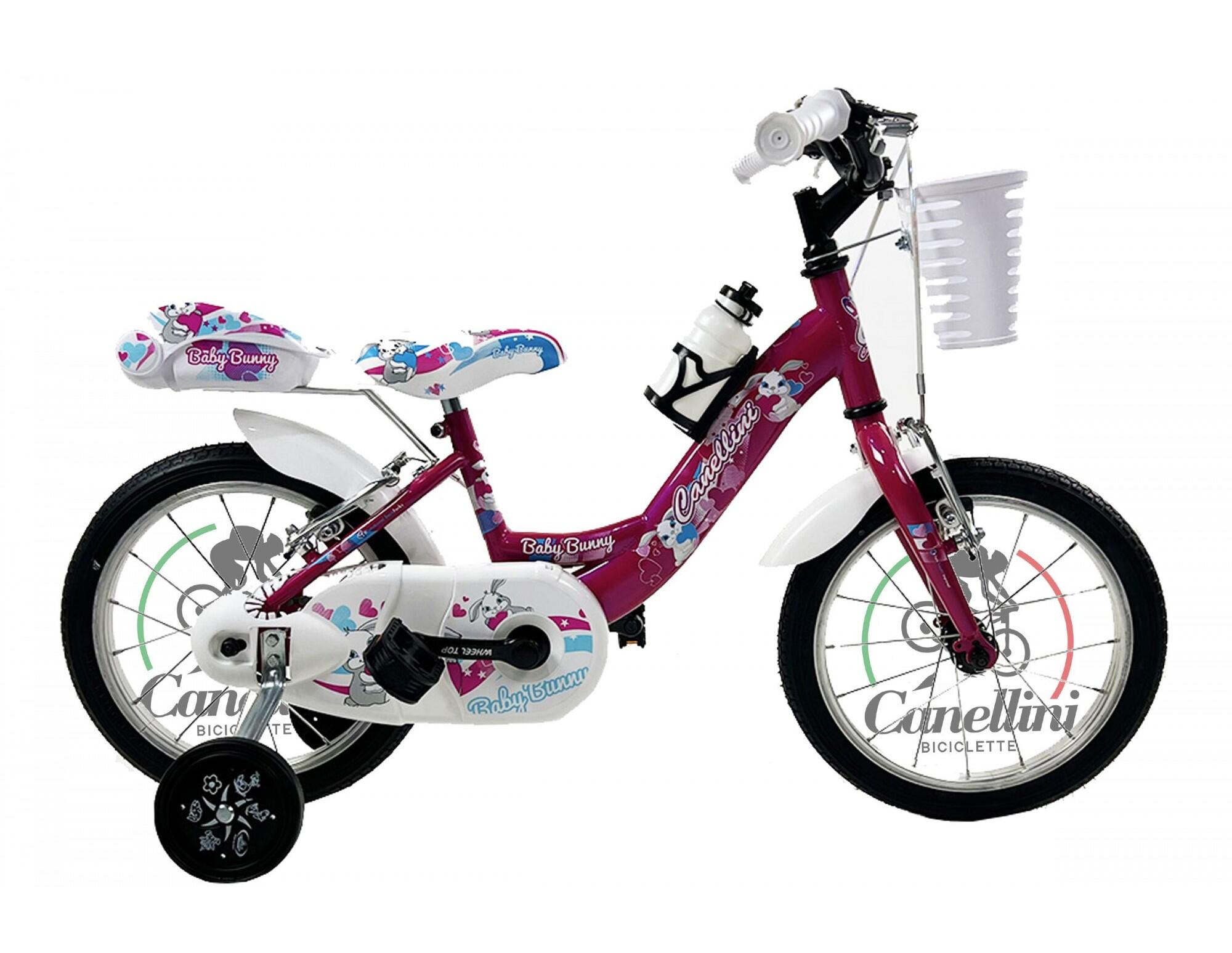 Rower Dziecięcy Canellini VENERE 14 BABY BUNNY - Fuksja