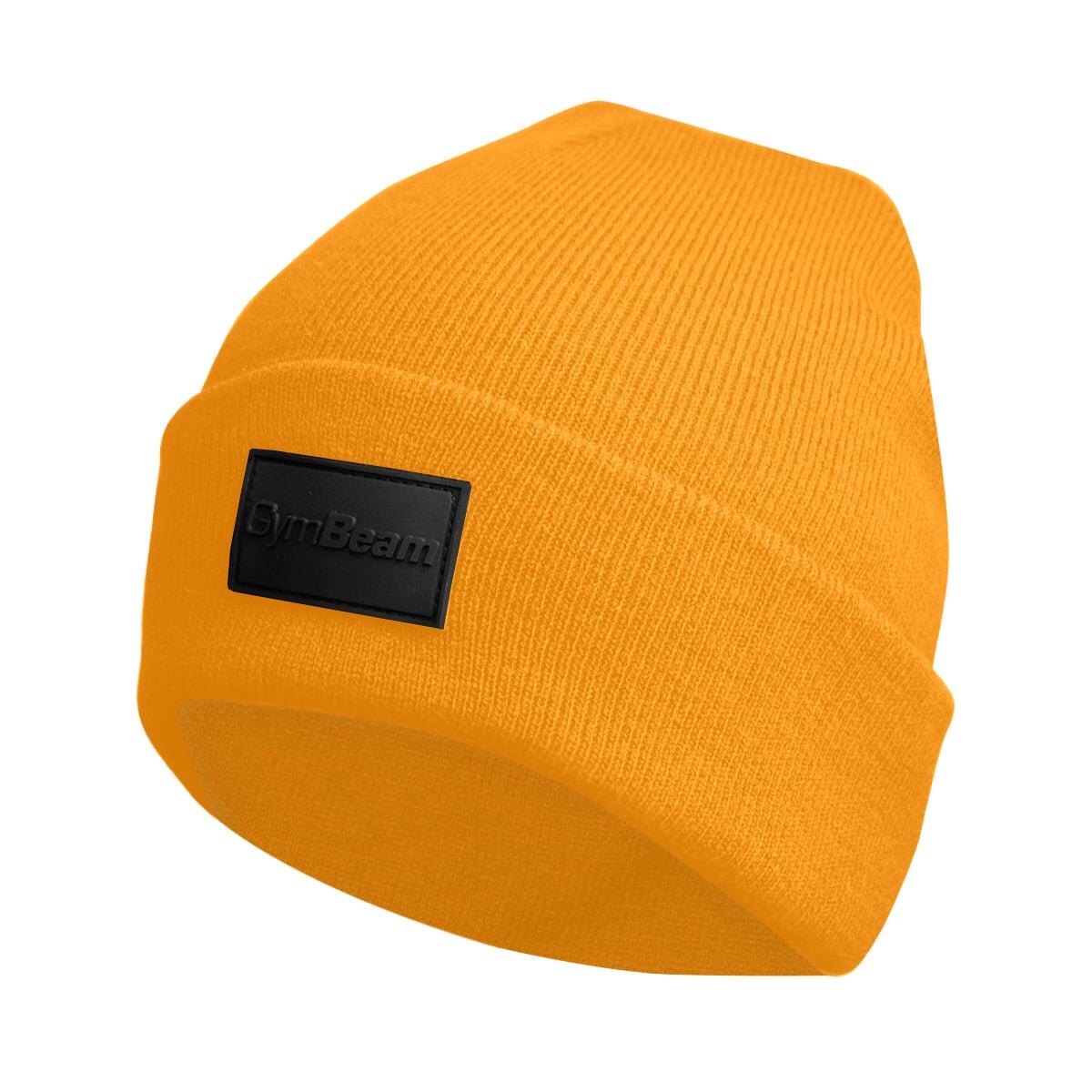 Czapka unisex z akrylowej dzianiny musztardowa Polar