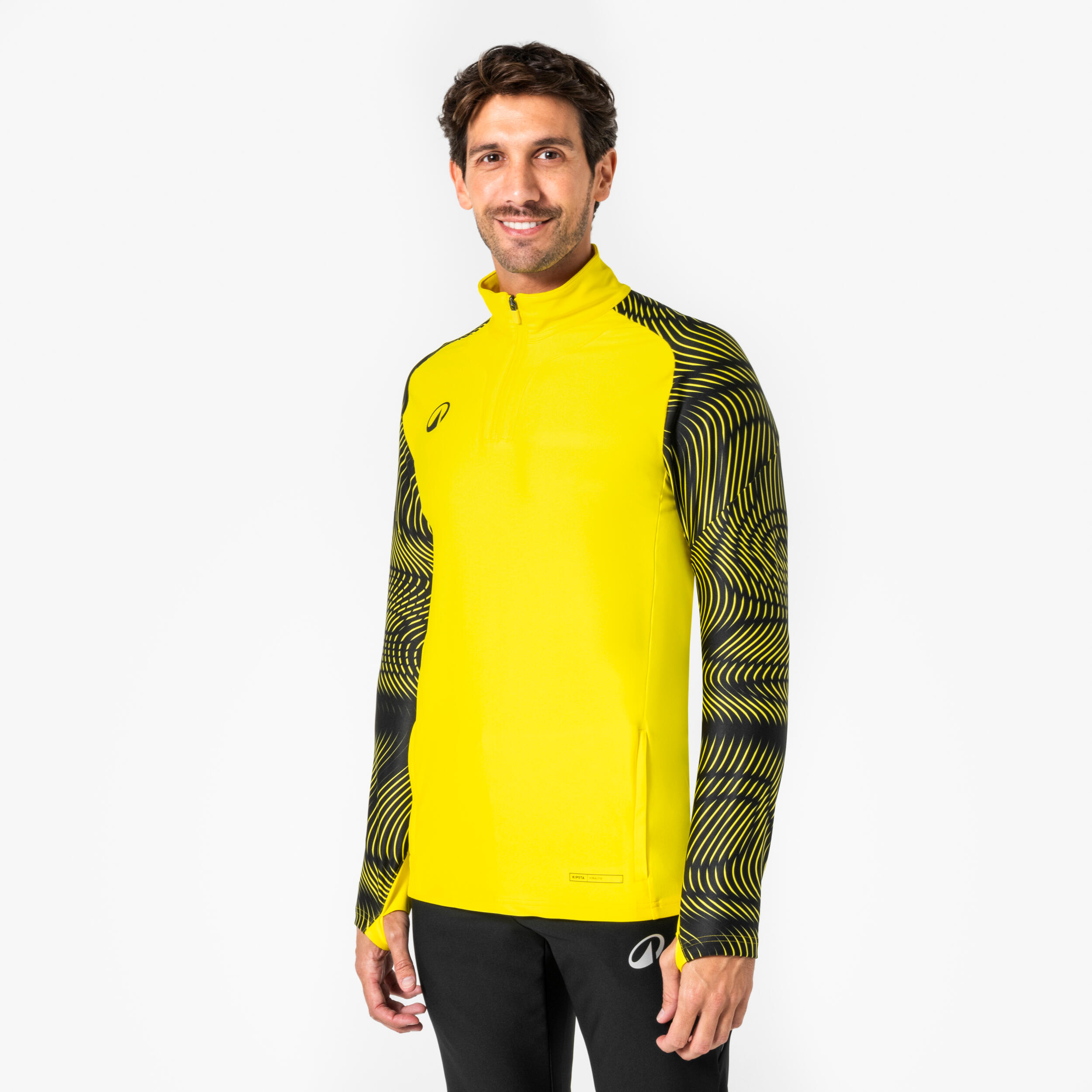 Bluza piłkarska Kipsta Viralto Wavy Club na krótki suwak