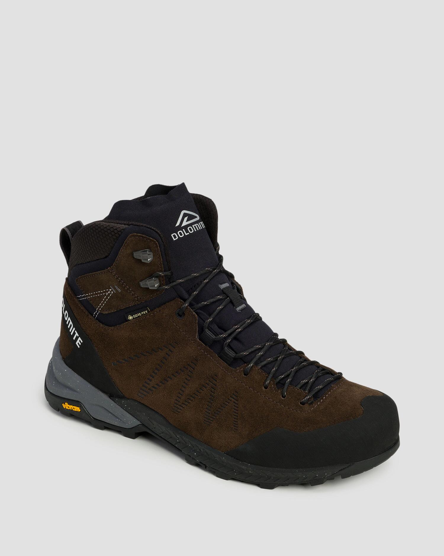 Buty męskie Dolomite CRODAROSSA LEATHER HIGH GTX BROWN