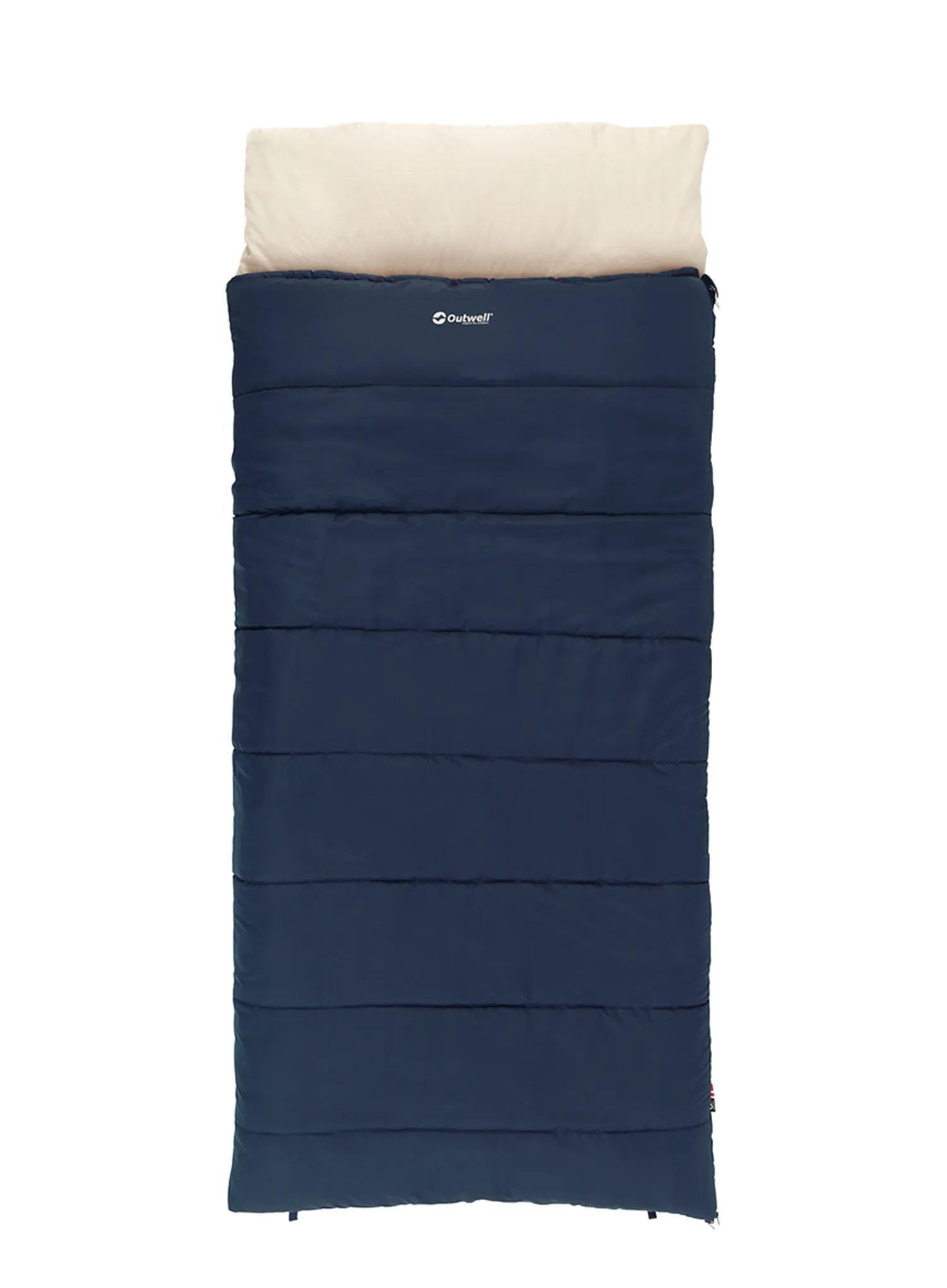 Śpiwór turystyczny Outwell Contour Lux XL Blue z poduszką (-16°C)