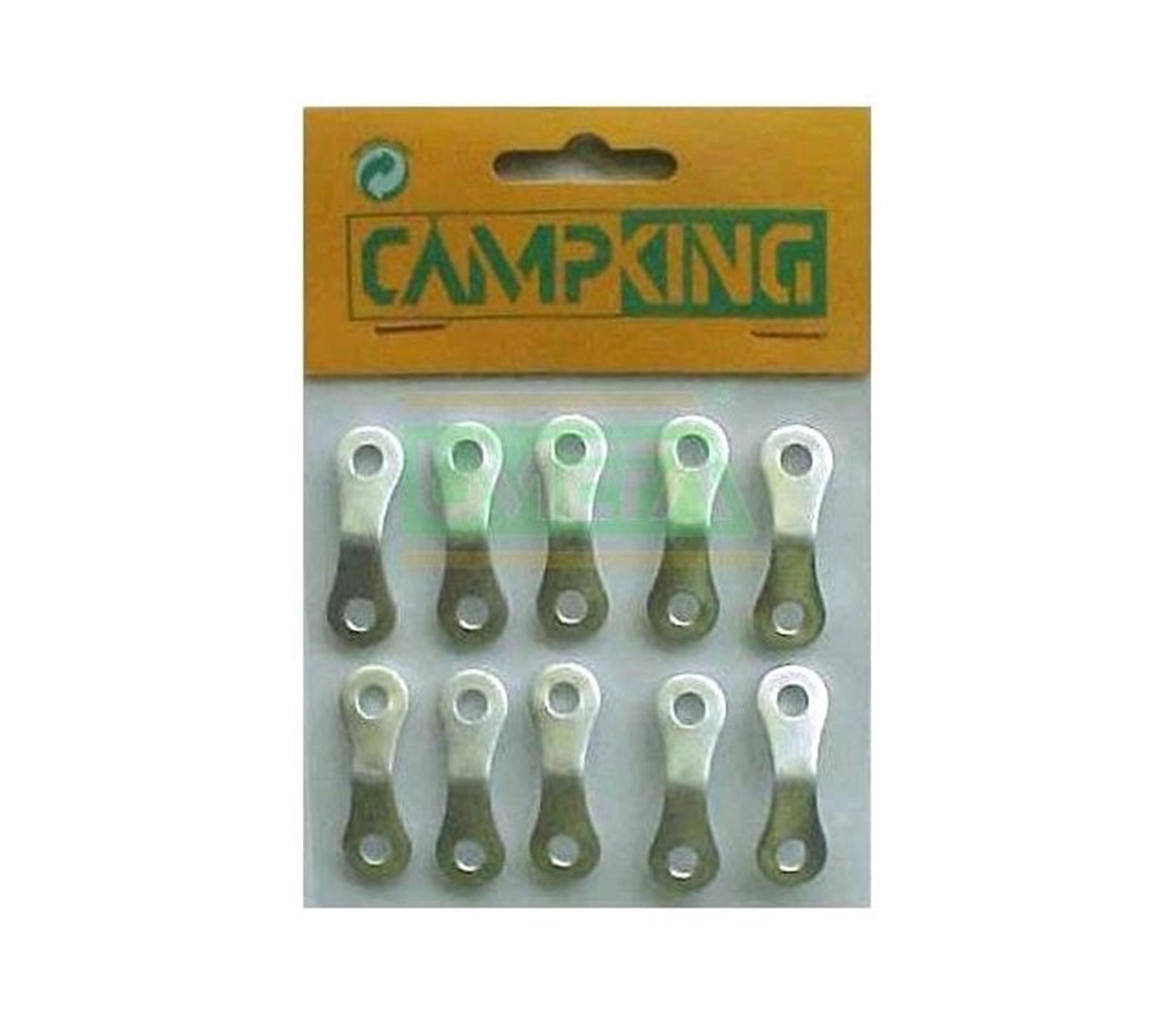 Klucz zakrzywiony CampKing aluminium, 10 sztuk