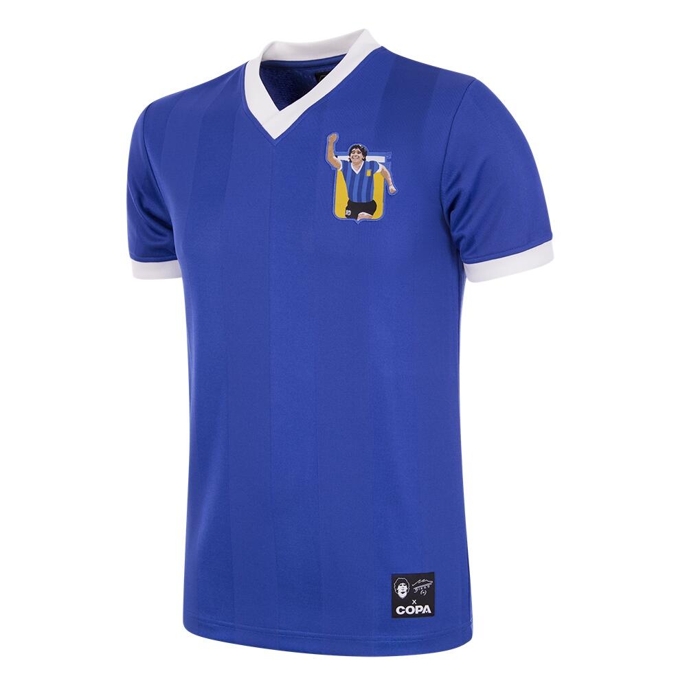 Koszulka Retro Piłkarska - Dorosły - Maradona x COPA Argentyna 1986 - Niebieski