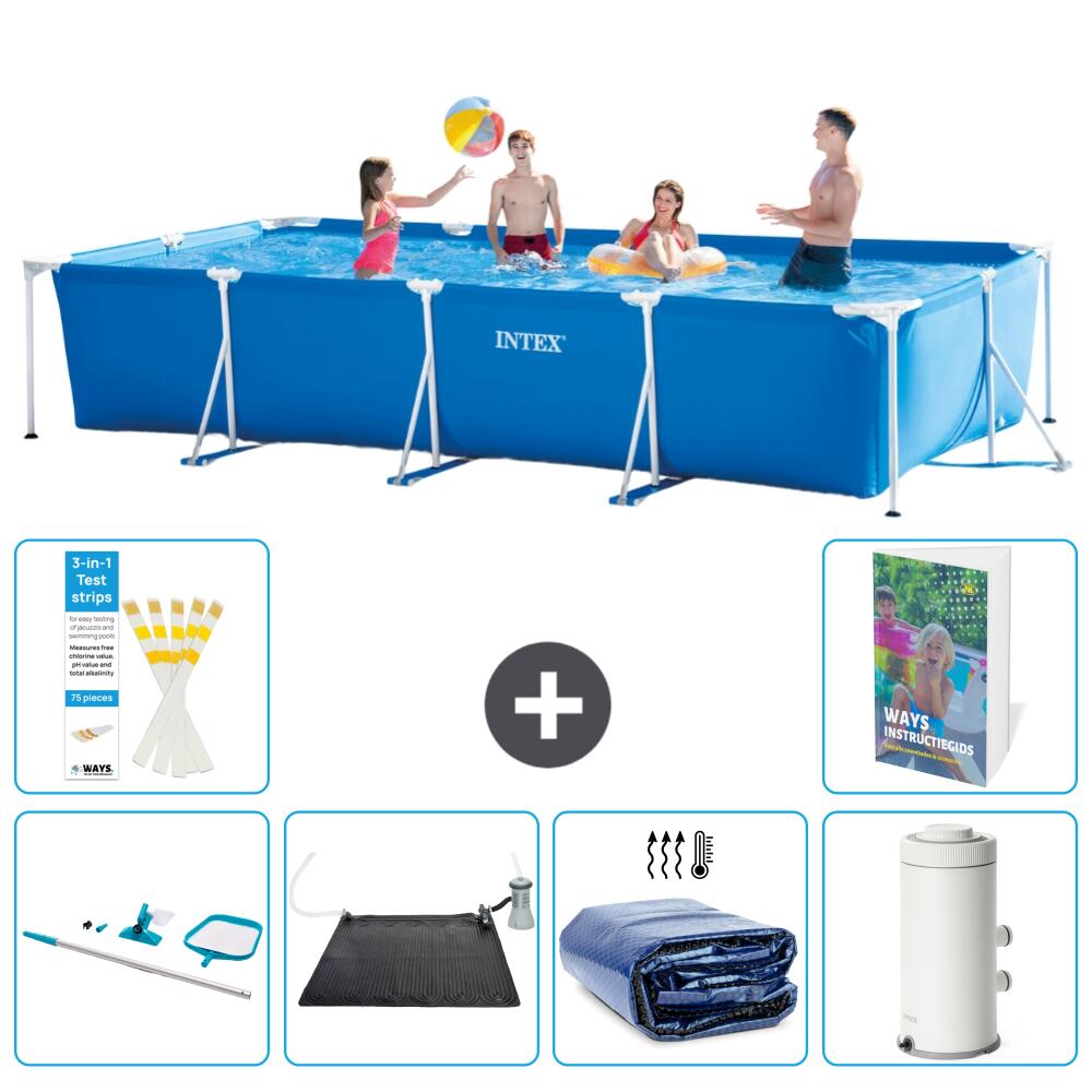 INTEX Basen ze stelażem Prostokątny - 450x220x84 cm - 7-częściowy S61