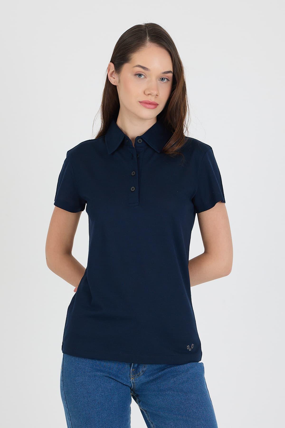 Koszulka Polo Damska 100% Merino Woolona