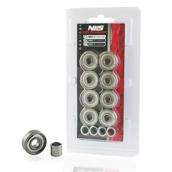 Łożyska chrome (8 szt.) ABEC-7 Nils Extreme