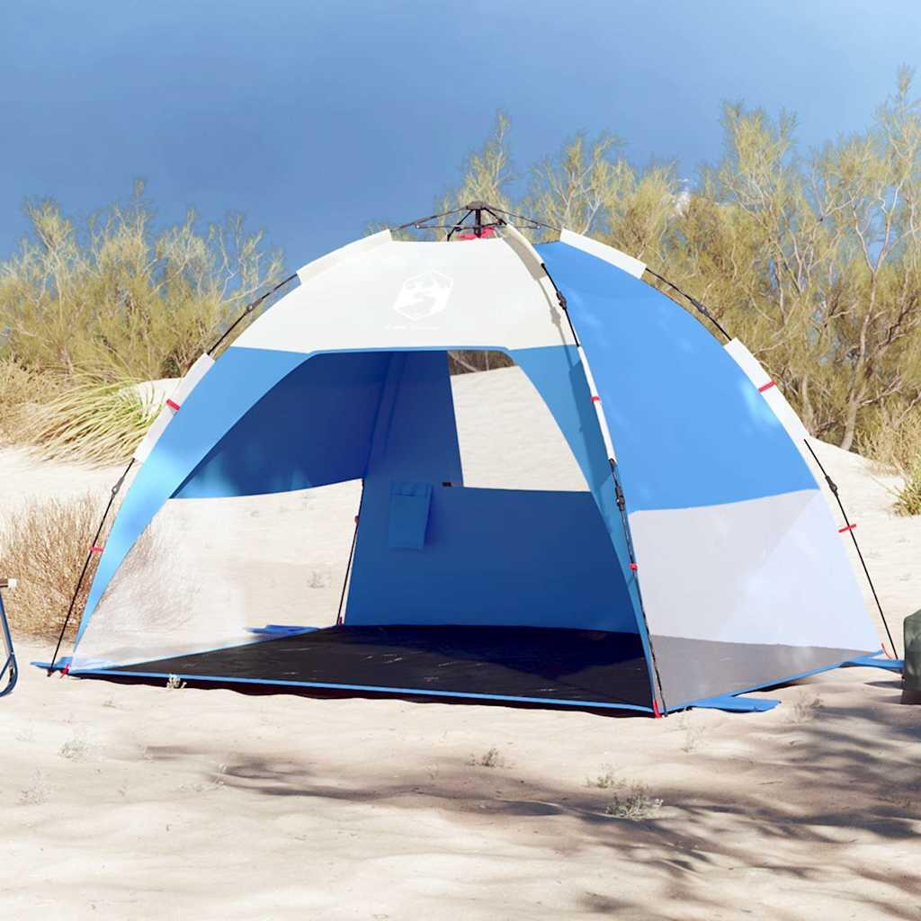 VidaXL Namiot plażowy 2-osobowy wodoodporny szybkie rozkładanie azur